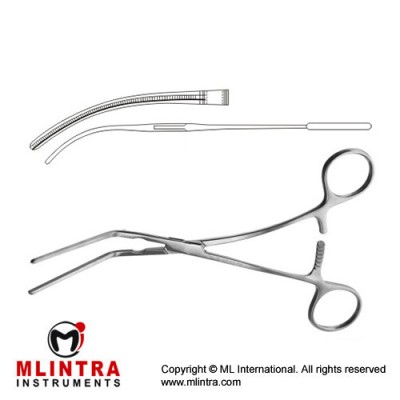 Glover Atrauma Multipurpose Vascular Clamp Stainless Steel, 17 cm - 6 3/4"